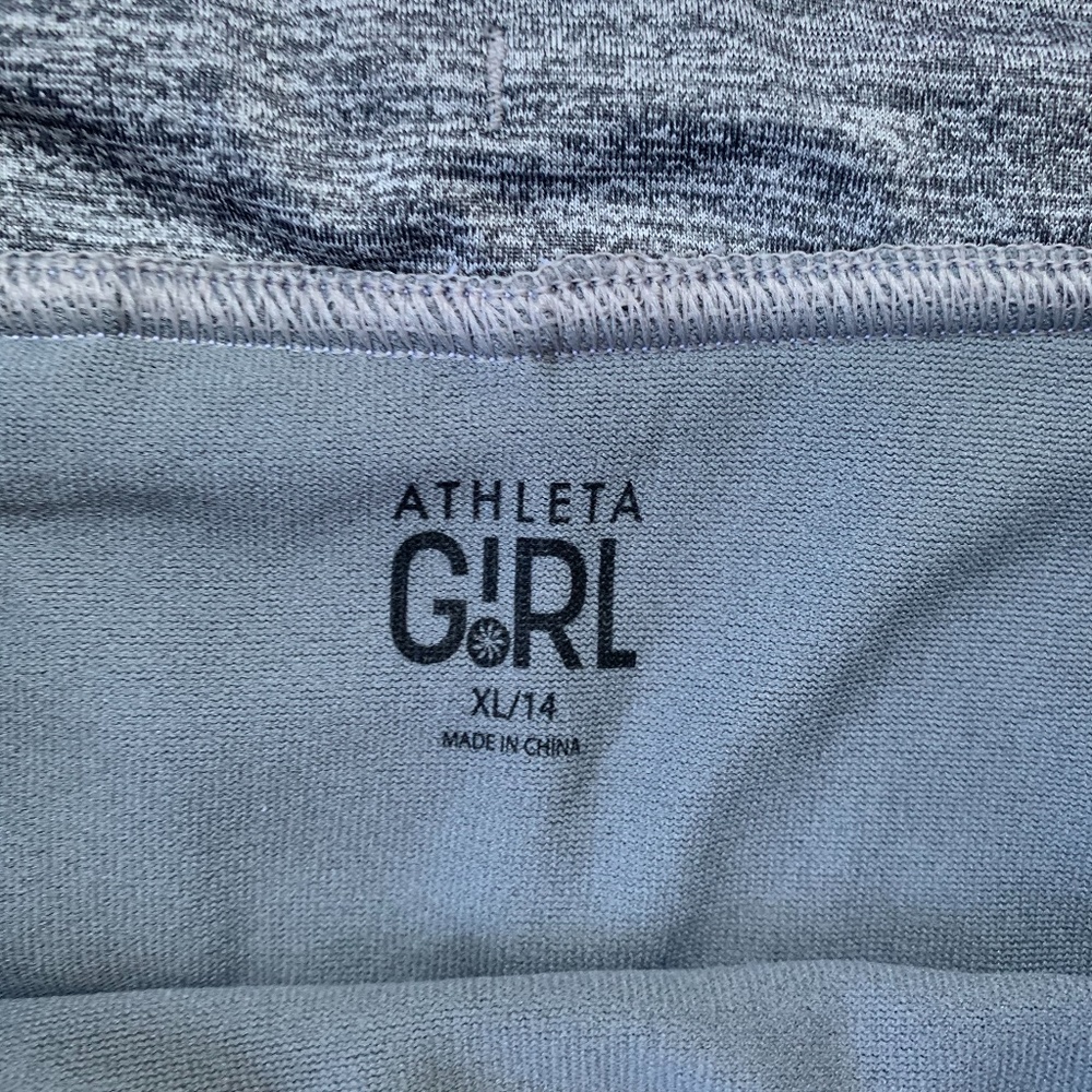 Athleta GiRL Heather Grey running shorts XL/14 - Picture 4 of 5
